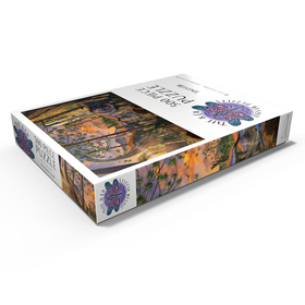 Alternative Darstellung des Puzzle-Motivs Brachiosaurus-Familie Dinosaurier - Vincent Hie – Puzzleteile: 500