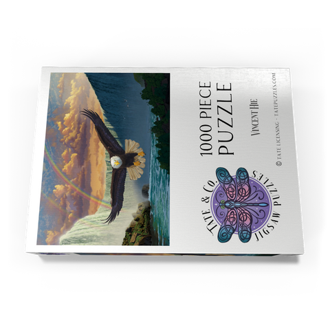 Darstellung des Puzzle Motivs Niagarafälle-Adler - Vincent Hie Niagara Falls Eagle - Vincent Hie 1000 Puzzle Schachtel Ansicht3