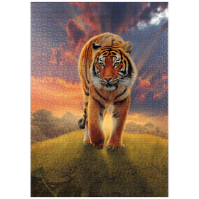 Darstellung des Puzzle Motivs Rising Tiger - Vincent Hie - Puzzleteile: 1000