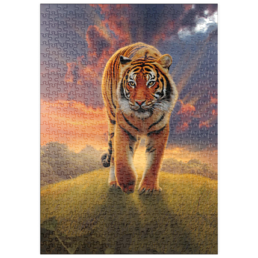 Darstellung des Puzzle Motivs puzzleplate Rising Tiger - Vincent Hie 500 Puzzle