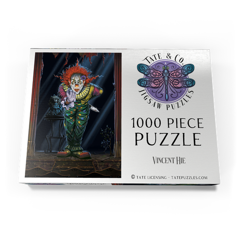 Darstellung des Puzzle Motivs Überraschungs-Horrorclown - Vincent Hie Surprise Horror Clown - Vincent Hie 1000 Puzzle Schachtel Ansicht3