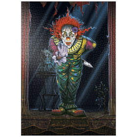 Darstellung des Puzzle Motivs Überraschungs-Horrorclown - Vincent Hie - Puzzleteile: 1000