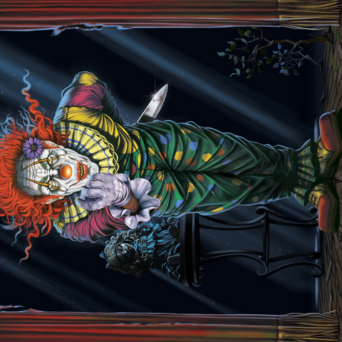 Darstellung des Puzzle Motivs Überraschungs-Horrorclown - Vincent Hie Surprise Horror Clown - Vincent Hie 1000 Puzzle 3D Modell