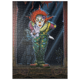 Darstellung des Puzzle Motivs Überraschungs-Horrorclown - Vincent Hie - Puzzleteile: 500