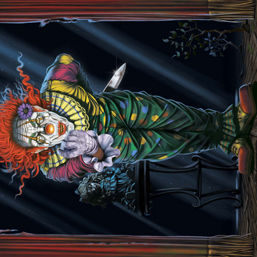 Darstellung des Puzzle Motivs Surprise Horror Clown - Vincent Hie 500 Puzzle 3D Modell