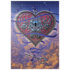 Darstellung des Puzzle Motivs Herz und Schlüssel - Vincent Hie - Puzzleteile: 500