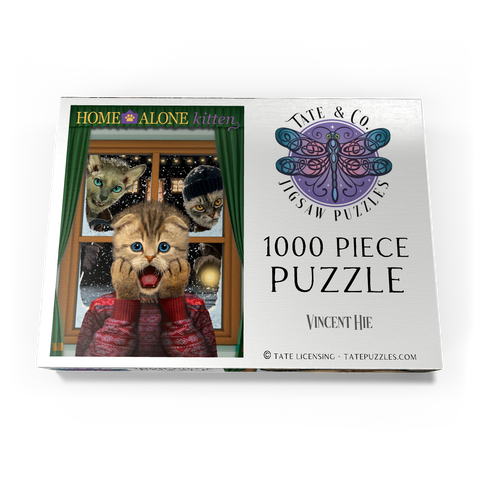 Darstellung des Puzzle Motivs Home Alone Kitten Movie Cats - Vincent Hie Home Alone Kitten Movie Cats - Vincent Hie 1000 Puzzle Schachtel Ansicht3
