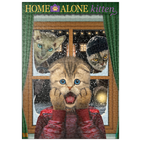 Darstellung des Puzzle Motivs Home Alone Kitten Movie Cats - Vincent Hie puzzleplate Home Alone Kitten Movie Cats - Vincent Hie 500 Puzzle