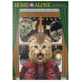 Darstellung des Puzzle Motivs Home Alone Kitten Movie Cats - Vincent Hie - Puzzleteile: 500