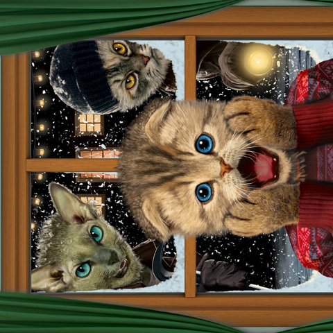 Darstellung des Puzzle Motivs Home Alone Kitten Movie Cats - Vincent Hie Home Alone Kitten Movie Cats - Vincent Hie 500 Puzzle 3D Modell