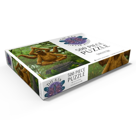 Alternative Darstellung des Puzzle-Motivs Zen Sloth Meditation - Vincent Hie – Puzzleteile: 500