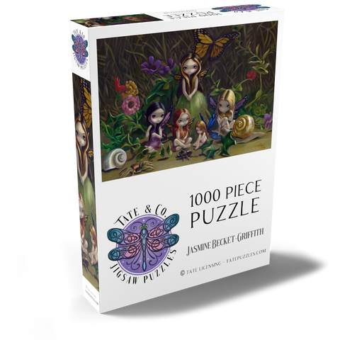 Darstellung des Puzzle Motivs Ein Treffen der Feen - Jasmine Becket-Griffith A Gathering of Fairies - Jasmine Becket-Griffith 1000 Puzzle Schachtel Ansicht2