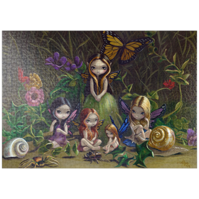 Darstellung des Puzzle-Motivs Ein Treffen der Feen - Jasmine Becket-Griffith – Puzzleteile: 1000