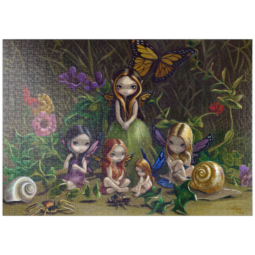 Darstellung des Puzzle Motivs puzzleplate A Gathering of Fairies - Jasmine Becket-Griffith 1000 Puzzle