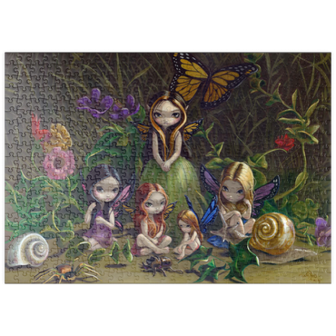 Darstellung des Puzzle Motivs puzzleplate A Gathering of Fairies - Jasmine Becket-Griffith 500 Puzzle