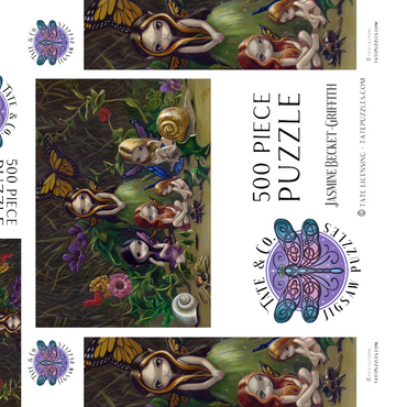 Darstellung des Puzzle Motivs A Gathering of Fairies - Jasmine Becket-Griffith 500 Puzzle Schachtel 3D Modell