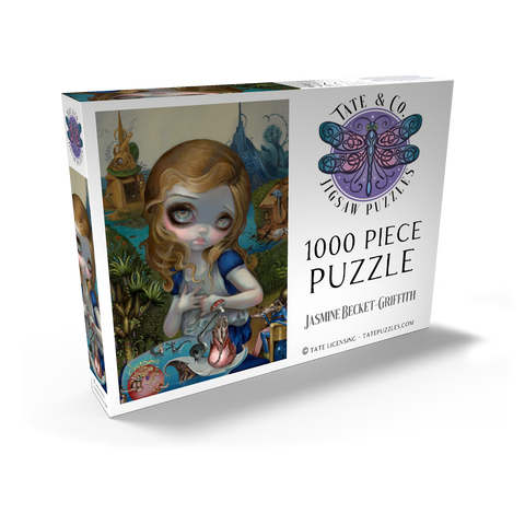 Darstellung des Puzzle Motivs Alice in the Garden of Earthly Delights - Jasmine Becket-Griffith Alice in the Garden of Earthly Delights - Jasmine Becket-Griffith 1000 Puzzle Schachtel Ansicht2