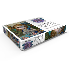 Alternative Darstellung des Puzzle-Motivs Alice in the Garden of Earthly Delights - Jasmine Becket-Griffith – Puzzleteile: 500
