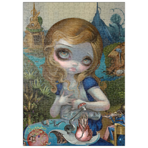 Darstellung des Puzzle Motivs Alice in the Garden of Earthly Delights - Jasmine Becket-Griffith puzzleplate Alice in the Garden of Earthly Delights - Jasmine Becket-Griffith 500 Puzzle