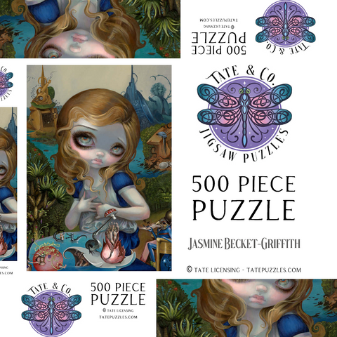 Darstellung des Puzzle Motivs Alice in the Garden of Earthly Delights - Jasmine Becket-Griffith Alice in the Garden of Earthly Delights - Jasmine Becket-Griffith 500 Puzzle Schachtel 3D Modell