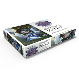 Alternative Darstellung des Puzzle-Motivs Blaue Willow-Fee - Jasmine Becket-Griffith – Puzzleteile: 1000