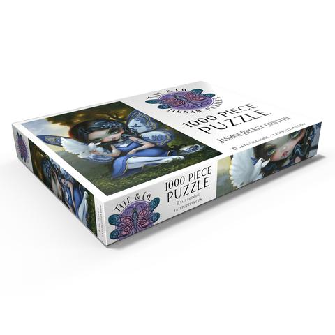 Darstellung des Puzzle Motivs Blaue Willow-Fee - Jasmine Becket-Griffith Blue Willow Fairy - Jasmine Becket-Griffith 1000 Puzzle Schachtel Ansicht1