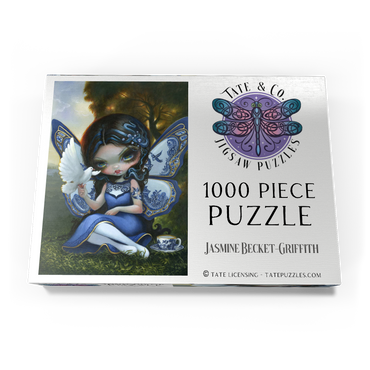 Darstellung des Puzzle Motivs Blue Willow Fairy - Jasmine Becket-Griffith 1000 Puzzle Schachtel Ansicht3