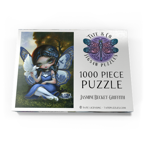 Darstellung des Puzzle Motivs Blaue Willow-Fee - Jasmine Becket-Griffith Blue Willow Fairy - Jasmine Becket-Griffith 1000 Puzzle Schachtel Ansicht3