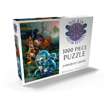 Darstellung des Puzzle Motivs Ninja Dragonlings - Jasmine Becket-Griffith 1000 Puzzle Schachtel Ansicht2