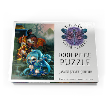 Darstellung des Puzzle Motivs Ninja Dragonlings - Jasmine Becket-Griffith 1000 Puzzle Schachtel Ansicht3