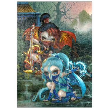 Darstellung des Puzzle Motivs puzzleplate Ninja Dragonlings - Jasmine Becket-Griffith 500 Puzzle