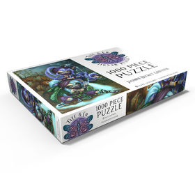 Alternative Darstellung des Puzzle-Motivs Ninja-Drachenbabys II - Jasmine Becket-Griffith – Puzzleteile: 1000