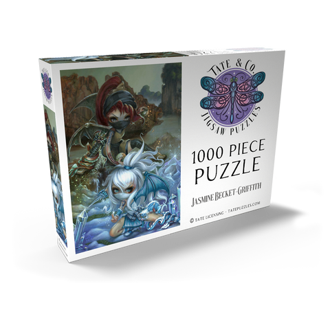 Darstellung des Puzzle Motivs Ninja-Drachenbabys III - Jasmine Becket-Griffith Ninja Dragonlings III - Jasmine Becket-Griffith 1000 Puzzle Schachtel Ansicht2