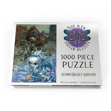 Darstellung des Puzzle Motivs Ninja Dragonlings III - Jasmine Becket-Griffith 1000 Puzzle Schachtel Ansicht3