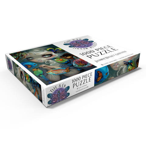 Darstellung des Puzzle Motivs Poissons Volants Les Oiseaux - Jasmine Becket-Griffith Poissons Volants Les Oiseaux - Jasmine Becket-Griffith 1000 Puzzle Schachtel Ansicht1
