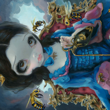 Darstellung des Puzzle Motivs Queen of Bees - Jasmine Becket-Griffith 1000 Puzzle 3D Modell