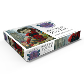 Alternative Darstellung des Puzzle-Motivs Red Riding Hood's Picnic - Jasmine Becket-Griffith – Puzzleteile: 1000