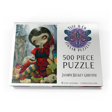 Darstellung des Puzzle Motivs Red Riding Hood's Picnic - Jasmine Becket-Griffith 500 Puzzle Schachtel Ansicht3