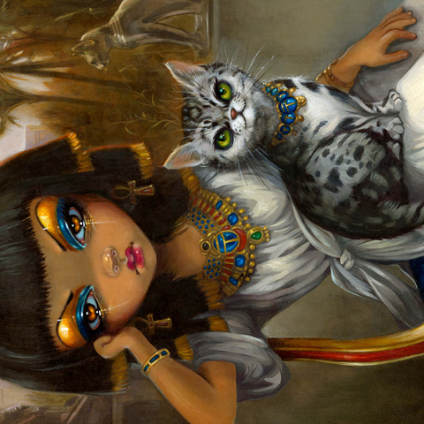 Darstellung des Puzzle Motivs Sanura - Jasmine Becket-Griffith Sanura - Jasmine Becket-Griffith 1000 Puzzle 3D Modell