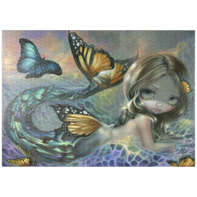 Darstellung des Puzzle-Motivs Sea Monarch Mermaid - Jasmine Becket-Griffith – Puzzleteile: 1000