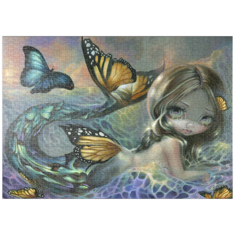 Darstellung des Puzzle Motivs Sea Monarch Mermaid - Jasmine Becket-Griffith puzzleplate Sea Monarch Mermaid - Jasmine Becket-Griffith 1000 Puzzle