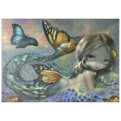 Darstellung des Puzzle Motivs Sea Monarch Mermaid - Jasmine Becket-Griffith puzzleplate Sea Monarch Mermaid - Jasmine Becket-Griffith 500 Puzzle
