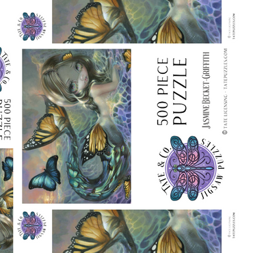 Darstellung des Puzzle Motivs Sea Monarch Mermaid - Jasmine Becket-Griffith 500 Puzzle Schachtel 3D Modell