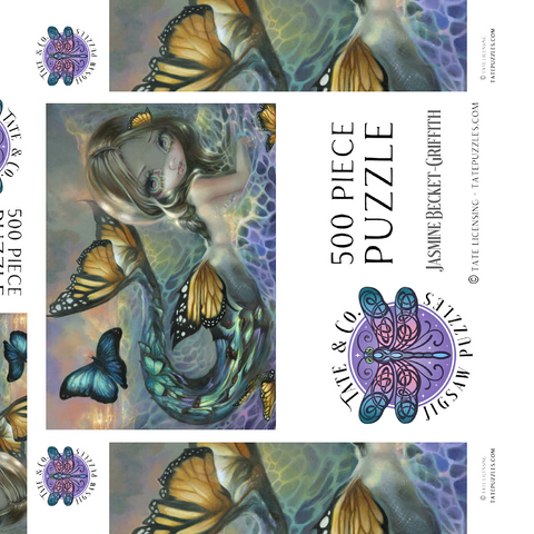 Darstellung des Puzzle Motivs Sea Monarch Mermaid - Jasmine Becket-Griffith Sea Monarch Mermaid - Jasmine Becket-Griffith 500 Puzzle Schachtel 3D Modell