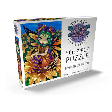 Darstellung des Puzzle Motivs Sunflower Fairy with Bee - Jasmine Becket-Griffith 500 Puzzle Schachtel Ansicht2