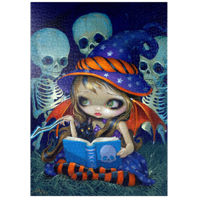 Darstellung des Puzzle-Motivs Skeleton Magic Halloween Fairy - Jasmine Becket-Griffith – Puzzleteile: 1000