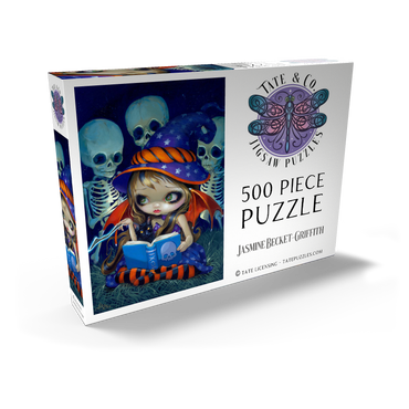 Darstellung des Puzzle Motivs Skeleton Magic Halloween Fairy - Jasmine Becket-Griffith 500 Puzzle Schachtel Ansicht2