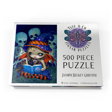 Darstellung des Puzzle Motivs Skeleton Magic Halloween Fairy - Jasmine Becket-Griffith 500 Puzzle Schachtel Ansicht3