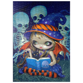 Darstellung des Puzzle Motivs Skeleton Magic Halloween Fairy - Jasmine Becket-Griffith - Puzzleteile: 500