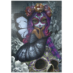 Darstellung des Puzzle Motivs Day of the Dead Fairy - Jasmine Becket-Griffith - Puzzleteile: 1000